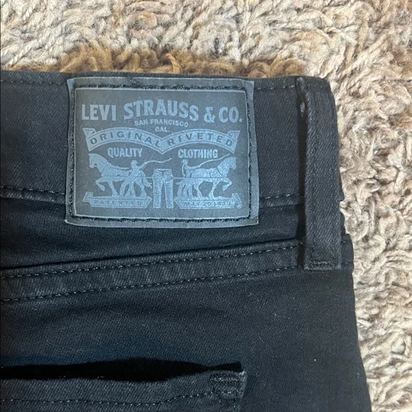 Levi's Women’s Black Straight Leg Jeans for Women Size 12 - Picture 7 of 7